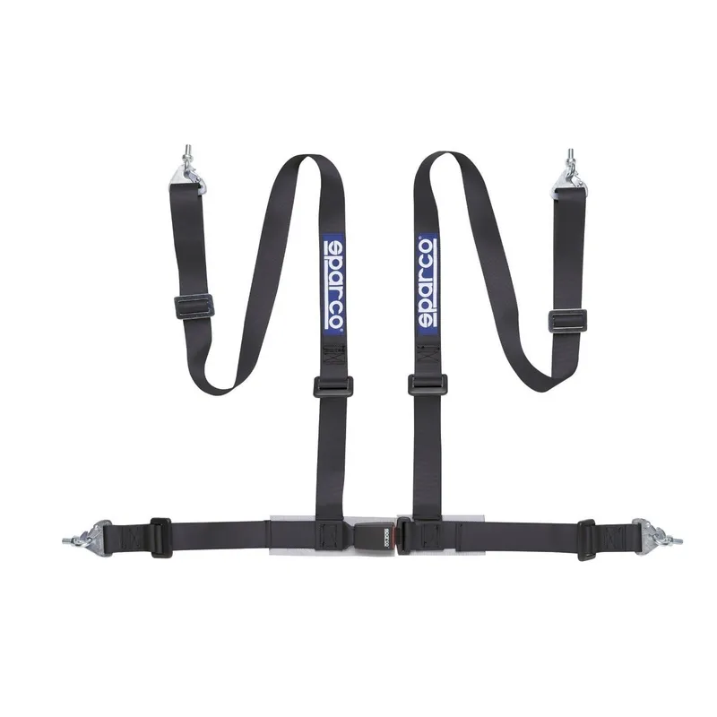 Sparco Street Series 4-Point Snap-In Harness Black